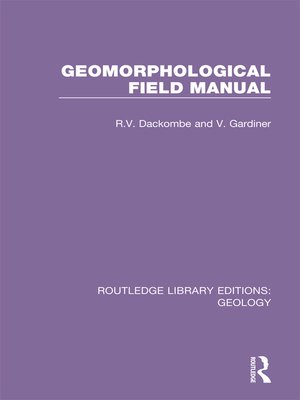 cover image of Geomorphological Field Manual